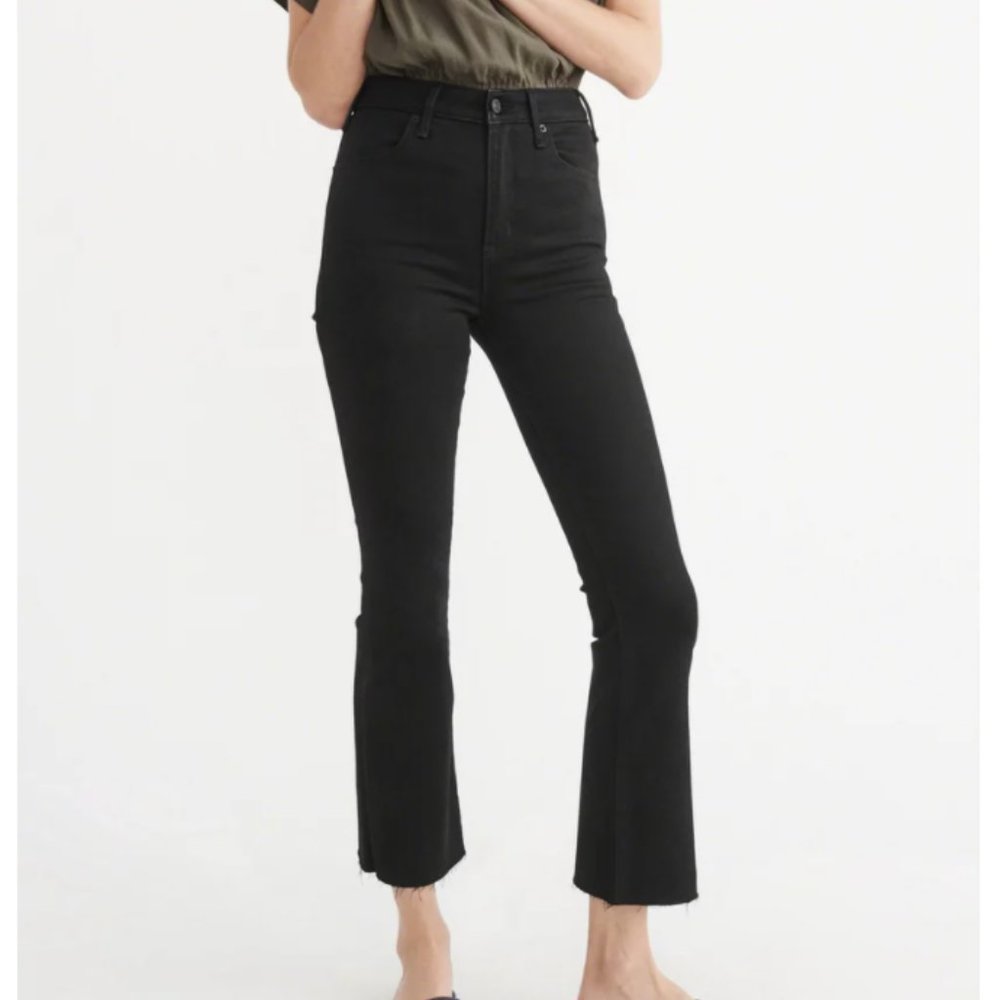 Abercrombie & Fitch High Rise Ankle Flare Jeans